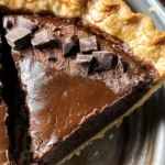 Dark Chocolate Chess Pie