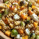 Fall Pasta Salad with Butternut Squash and Brussels
