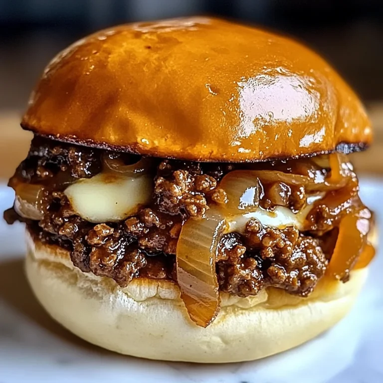 French Onion Beef Sloppy Joes