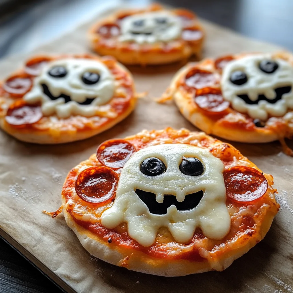 Halloween Mini Pizzas