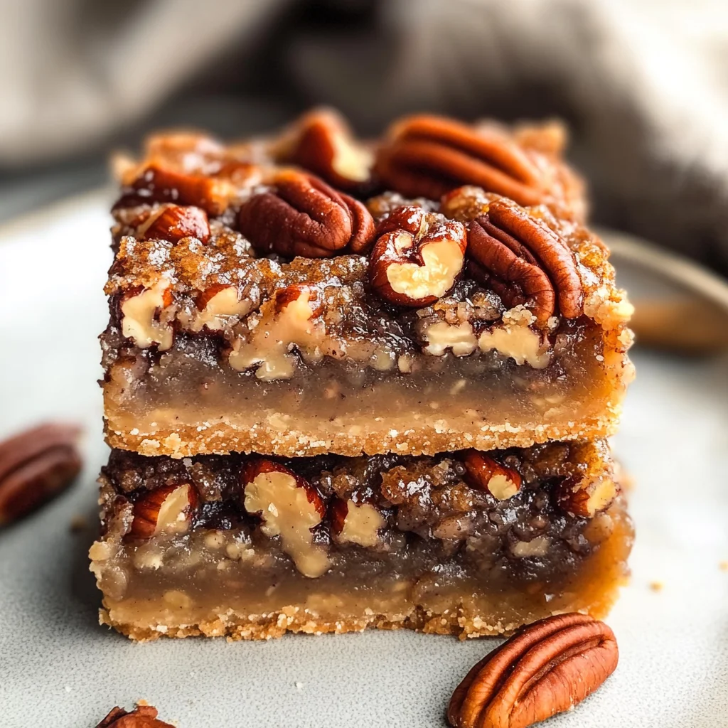 Healthy Gluten-Free Pecan Pie Bars