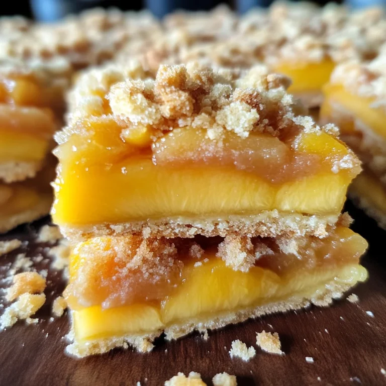 Heavenly Summer Peach Bars: A Sweet Slice of Sunshine