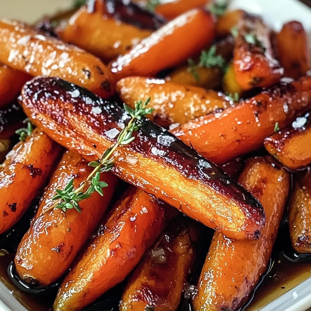 Honey Balsamic Roasted Carrots
