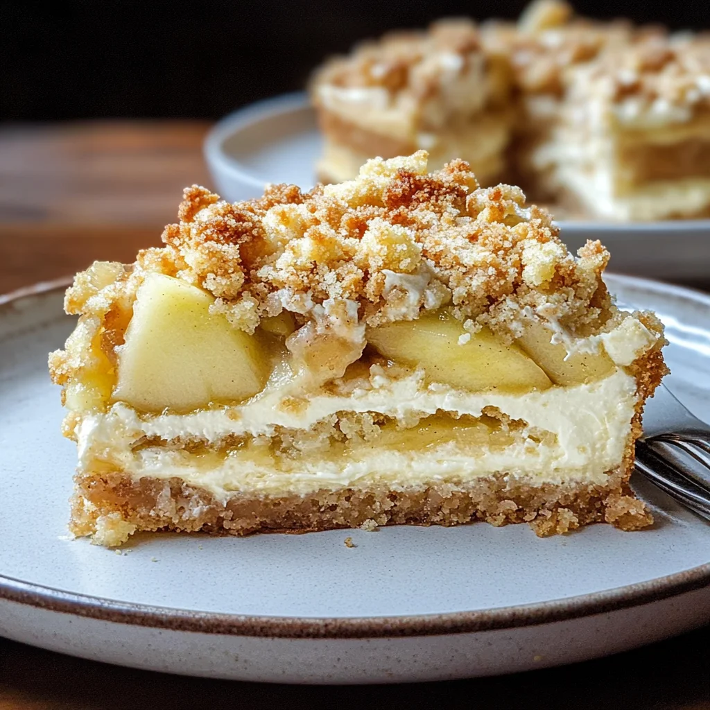 Mascarpone Apple Crumble Torta