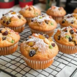Moist Christmas Stollen Muffins