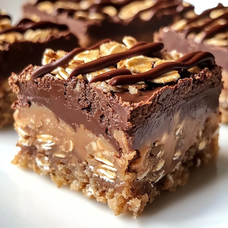 No Bake Chocolate Oatmeal Bars