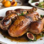 Oven Roasted Crispy Whole Duck & Figgy Orange Glaze