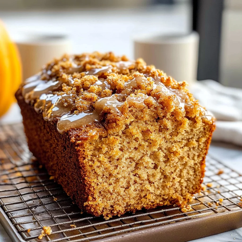 Pumpkin Bread with Maple Glaze