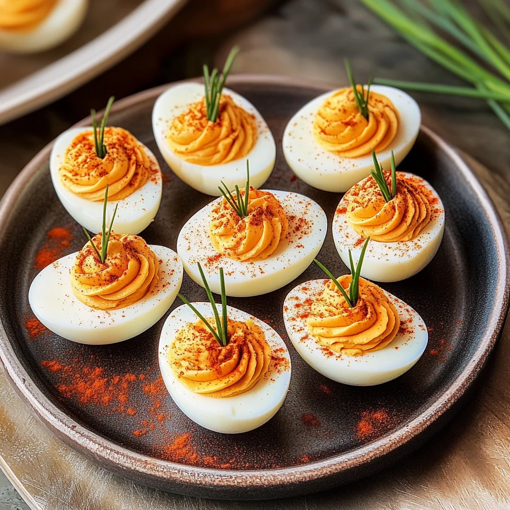 Pumpkin Patch Deviled Eggs