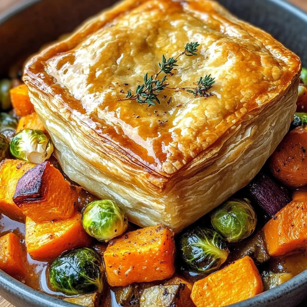 Roasted Autumn Vegetable Pot Pies