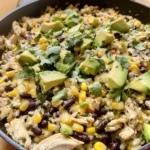 Salsa Verde Chicken & Rice Skillet