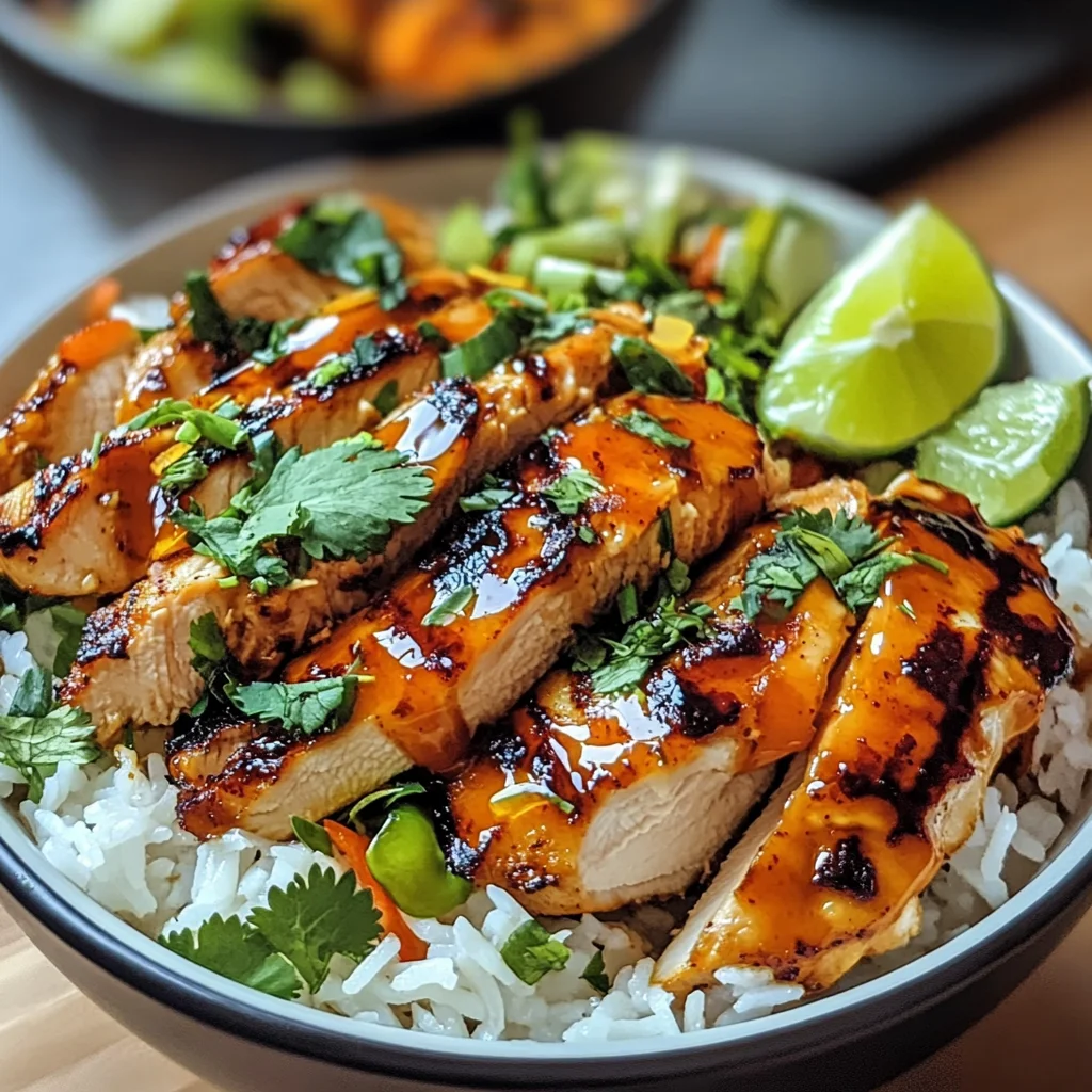 Spicy Maple Chicken with Coconut Rice