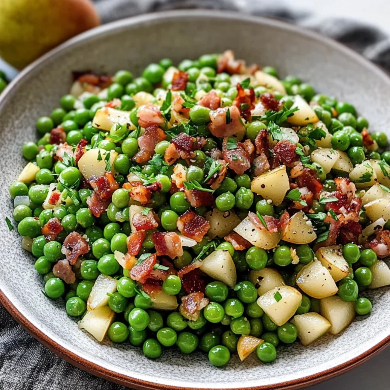 Thanksgiving Peas (with Pear and Pancetta)