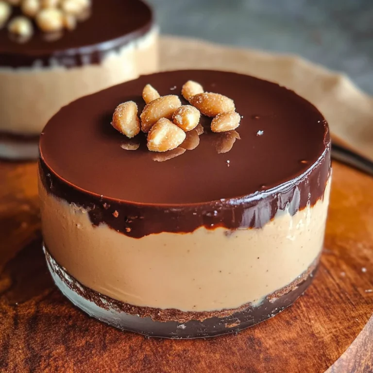 Vegan Peanut Butter Mousse (with a Chocolate Ganache!)